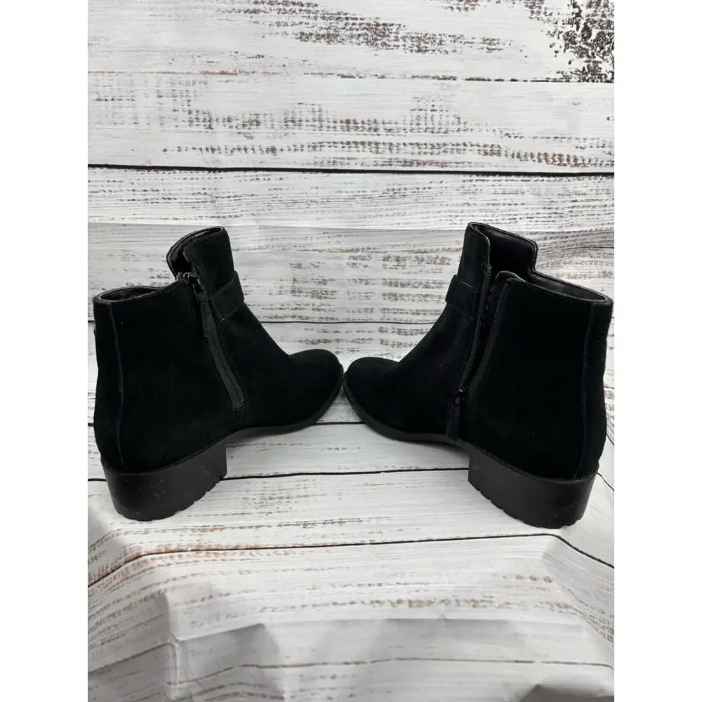 Cole Haan Boots Womens 7 B Grand OS Putnam Ankle Booties D42388 Black Waterproof